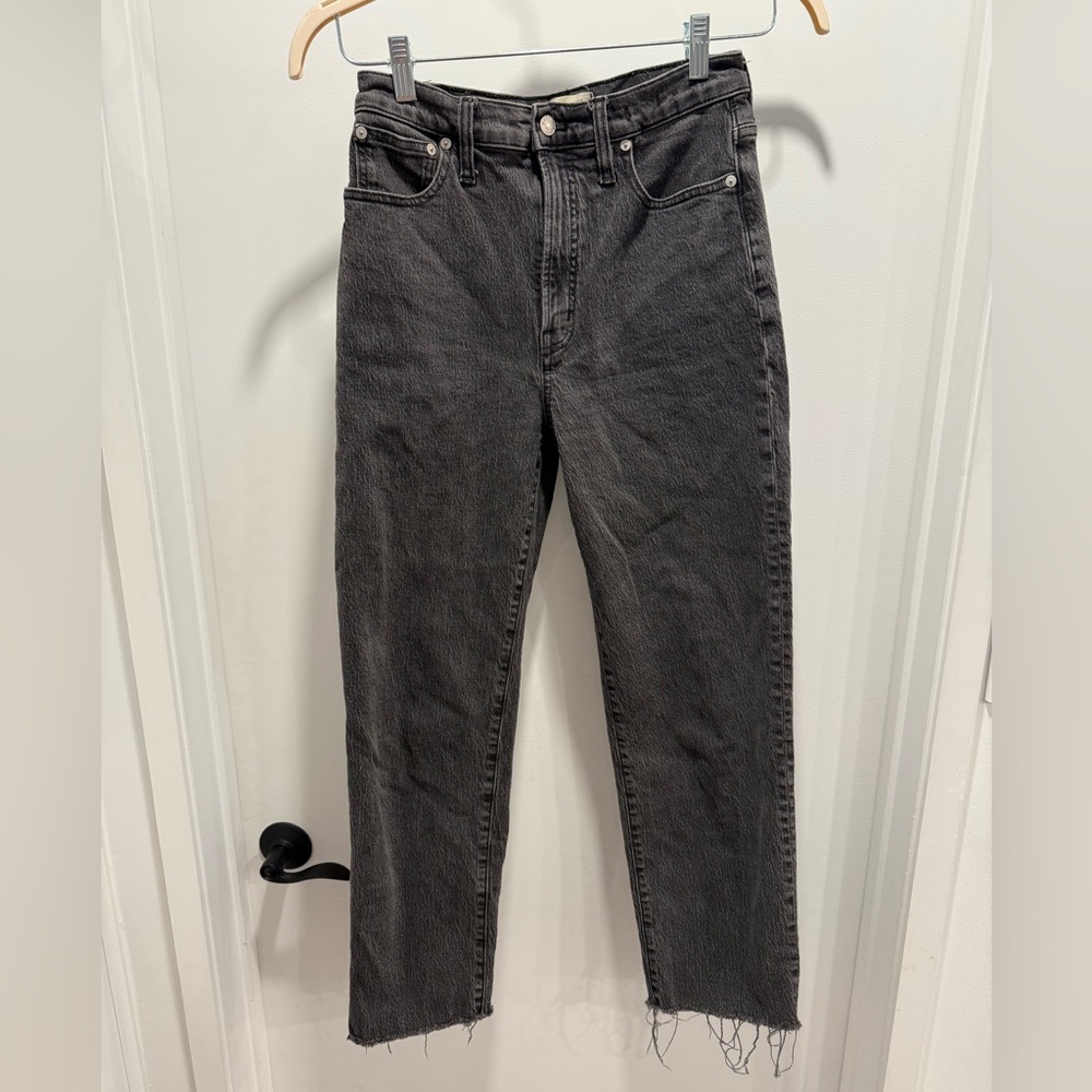 Madewell Perfect Straight Black Jeans